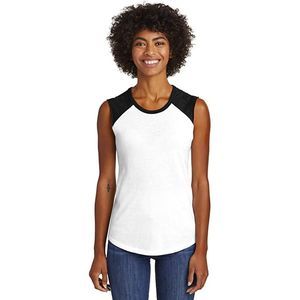 Alternative 05104BP Women's Team Player T-Shirt Tank White Black L